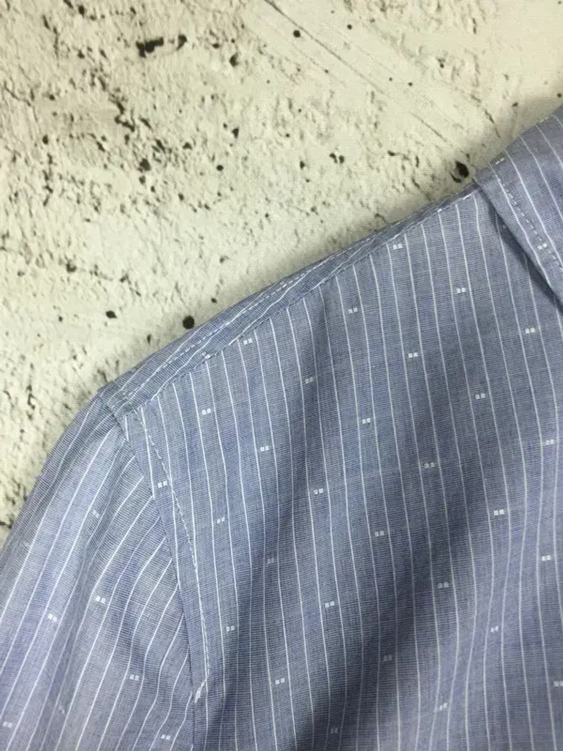 헤지스 블루화이트 스트라이프 MR 셔츠 라이트블루 90 1100403 상품이미지4