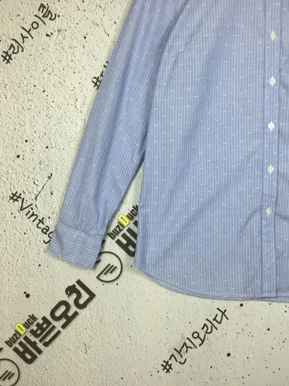 헤지스 블루화이트 스트라이프 MR 셔츠 라이트블루 90 1100403 상품이미지5