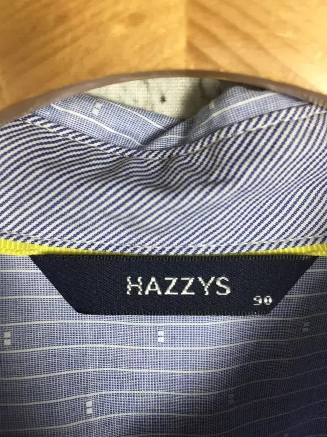 헤지스 블루화이트 스트라이프 MR 셔츠 라이트블루 90 1100403 상품이미지9