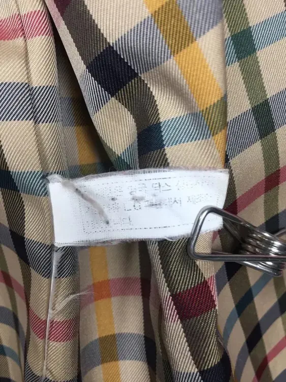 닥스런던 여성 체크 안감 트렌치 코트 레드 L 3200106 상품이미지9