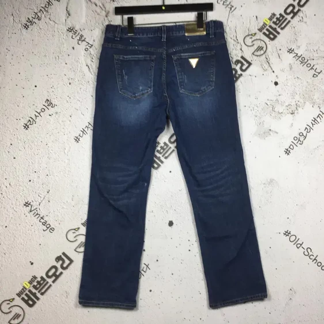 게스 스판 워싱 데님 찢청 청바지 중청 78(31) 4100097 상품이미지2