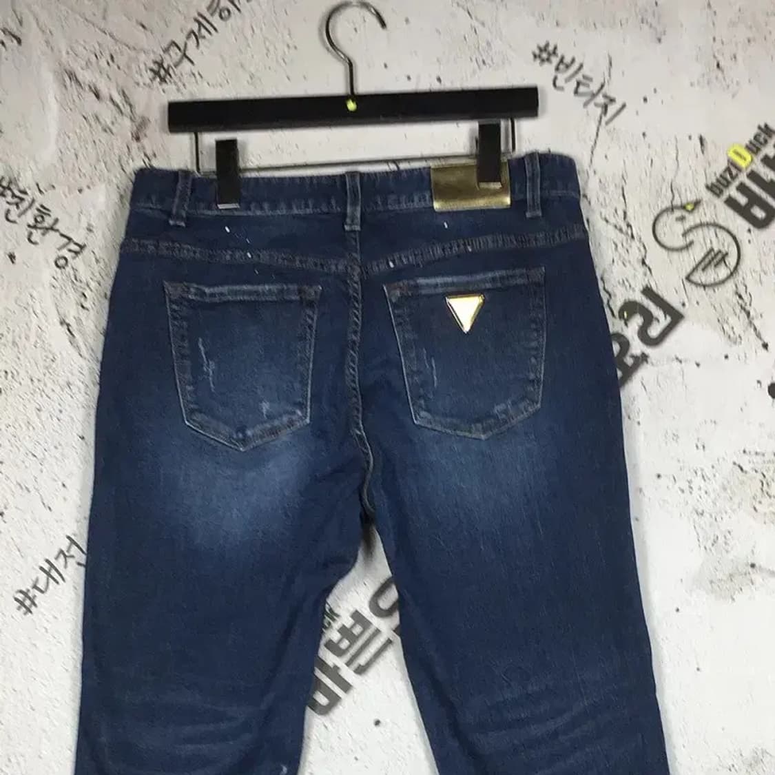 게스 스판 워싱 데님 찢청 청바지 중청 78(31) 4100097 상품이미지7