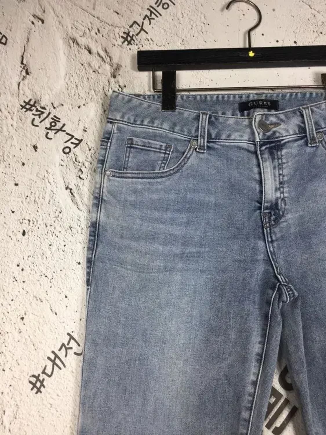 게스 스판 데님 청바지 블랙라벨 연청 78(31) 4100098 상품이미지5