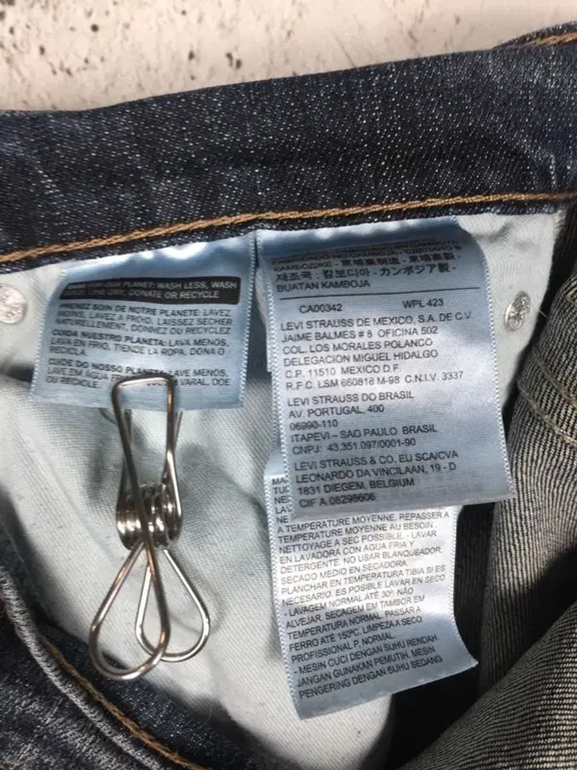 리바이스 514 데님 밴딩수선 청바지 중청 W32 L30 4100100 상품이미지10