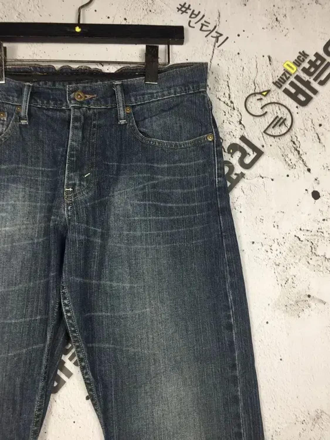 리바이스 514 데님 밴딩수선 청바지 중청 W32 L30 4100100 상품이미지4