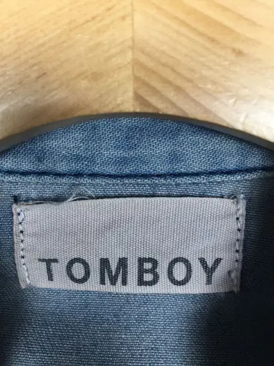 톰보이 여성 빈티지 캐주얼 투포켓 데님 청 셔츠 80 1100408 상품이미지7