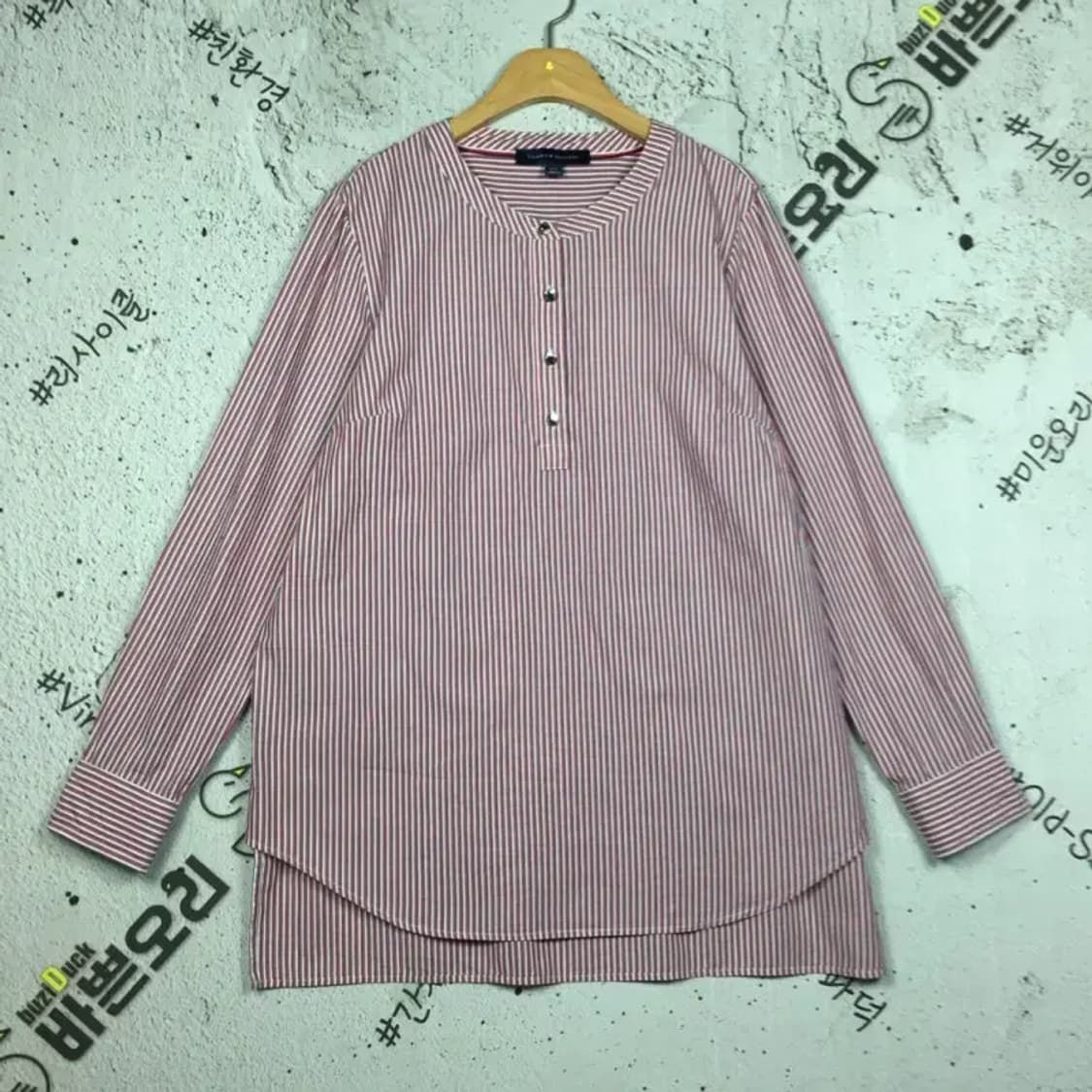 타미힐피거 여성 블라우스 원피스 셔츠 핑크 L 1100409 상품이미지1