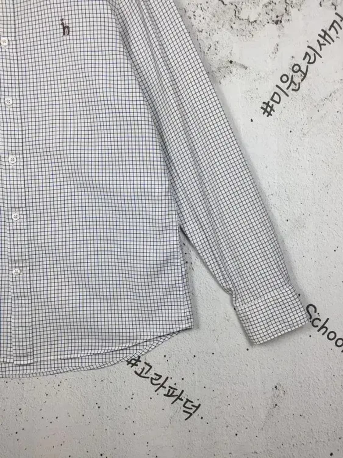 헤지스 셔츠 화이트 테터솔 100 1100406 상품이미지7