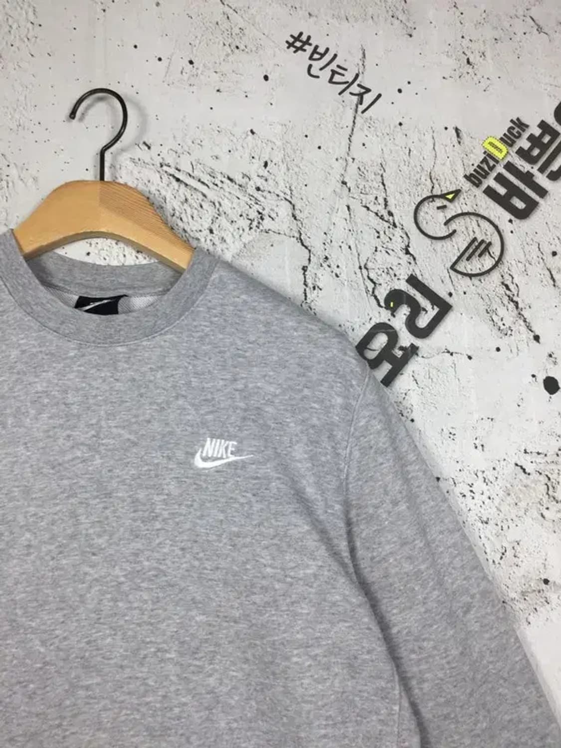 나이키 스웻 맨투맨 라이트 그레이 M 2200241 상품이미지3