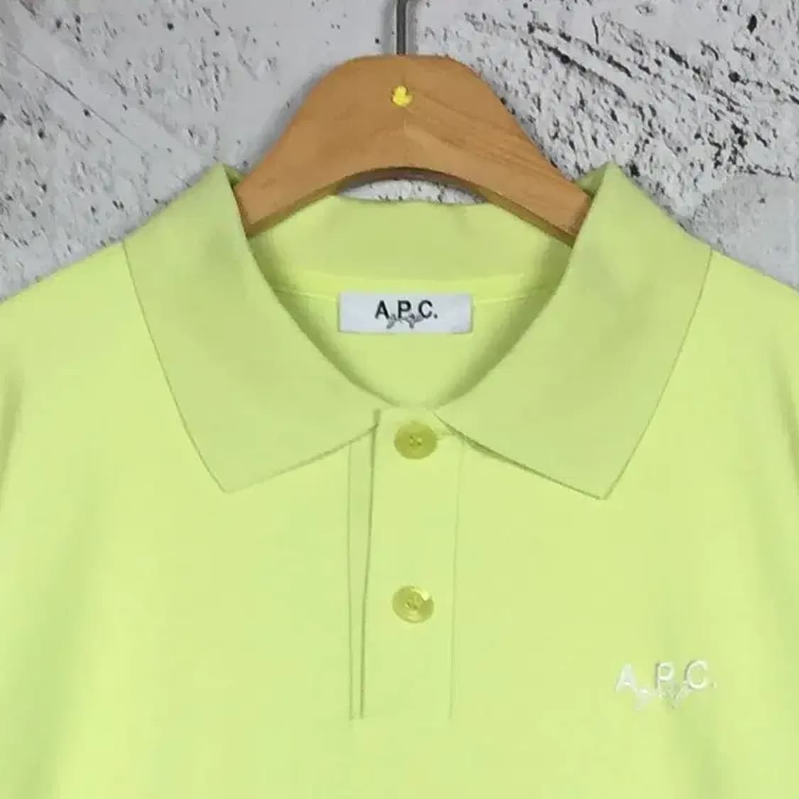 아페쎄 A.P.C. 폴로 반팔 카라티 형광 L 1000530 상품이미지4