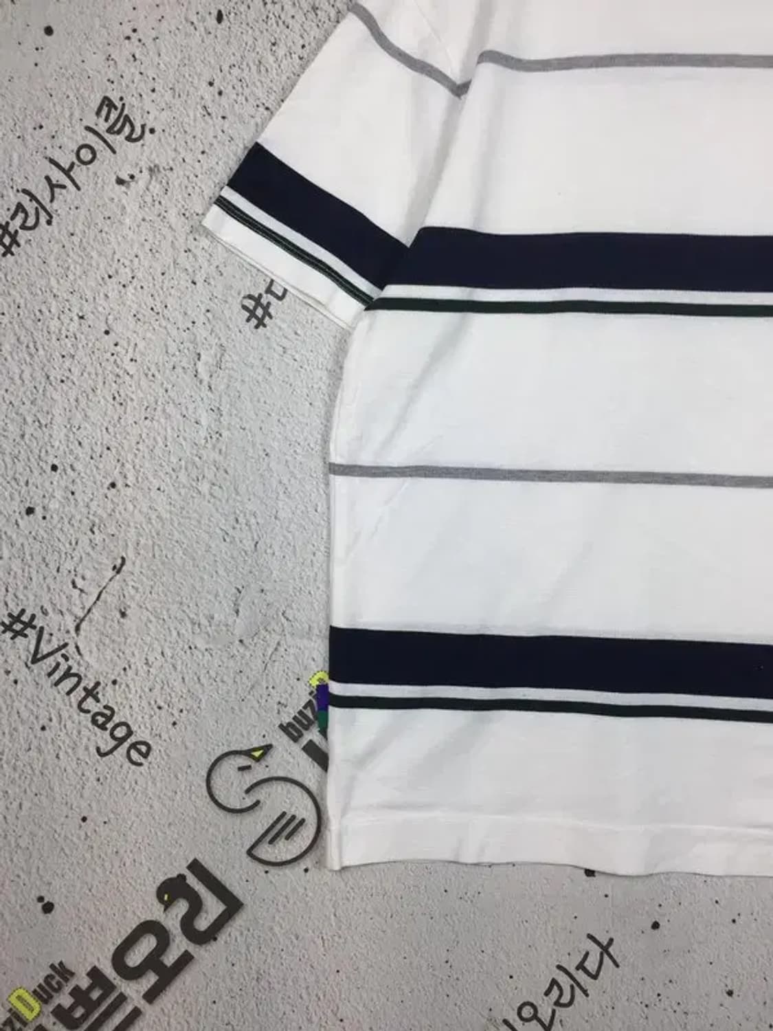 헤지스 윔블던 테니스 라운드 반팔 티 화이트 100 1000531 상품이미지5