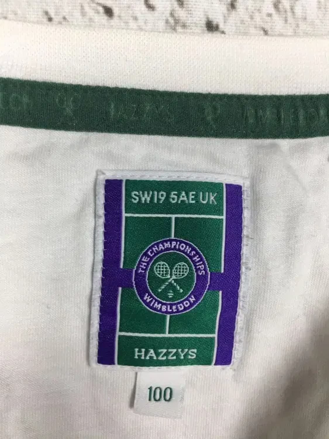 헤지스 윔블던 테니스 라운드 반팔 티 화이트 100 1000531 상품이미지8