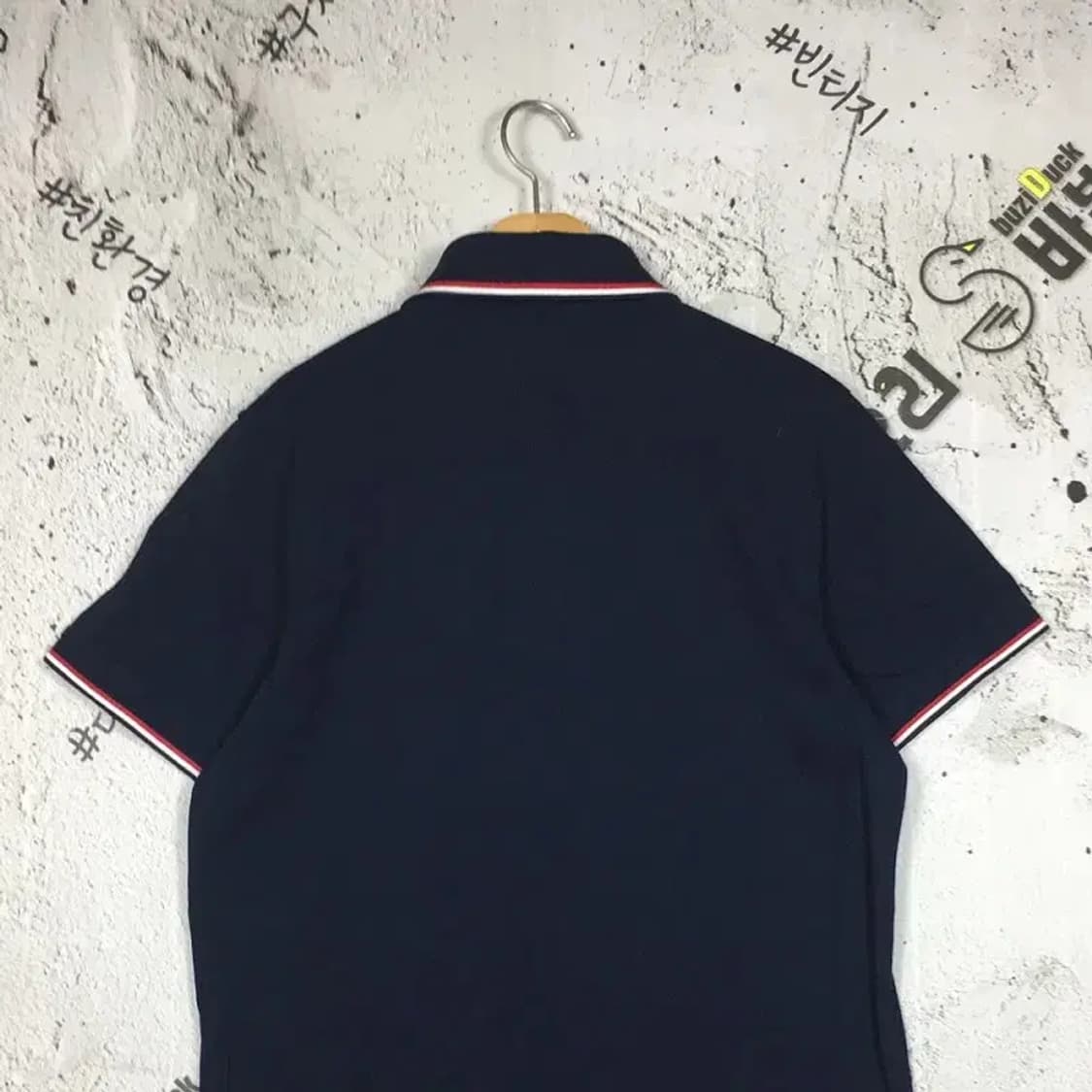 타미힐피거 슬림핏 반팔 PK 카라티 네이비 L 1000533 상품이미지5