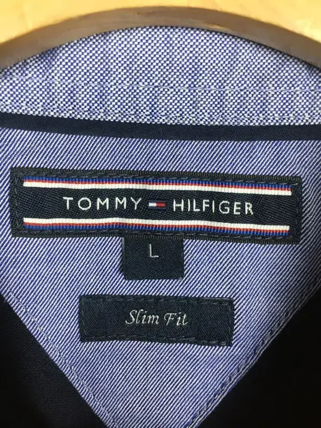 타미힐피거 슬림핏 반팔 PK 카라티 네이비 L 1000533 상품이미지9