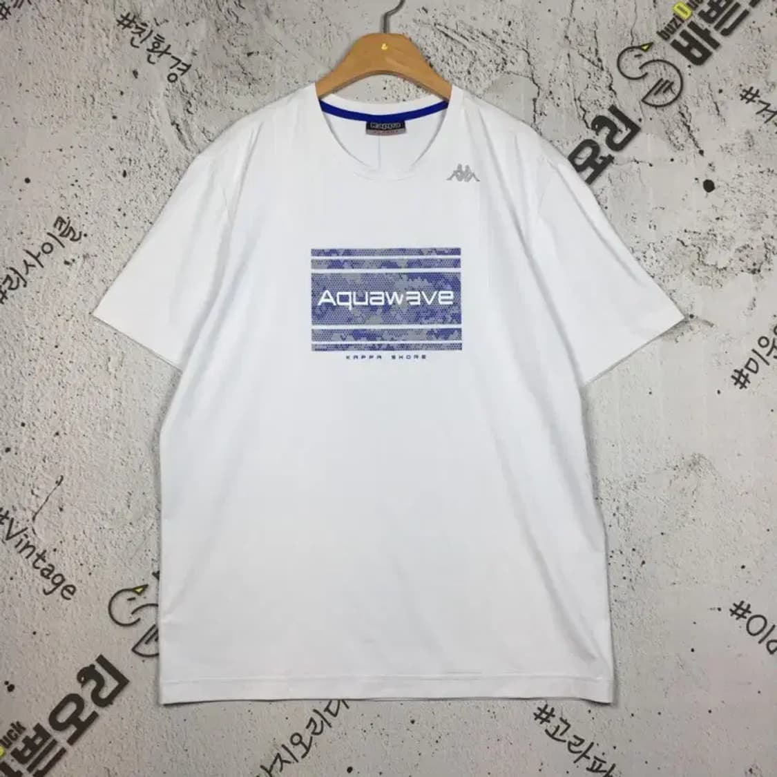 카파 아쿠아웨이브 라운드 반팔 티 화이트 XL(105) 1000535 상품이미지1