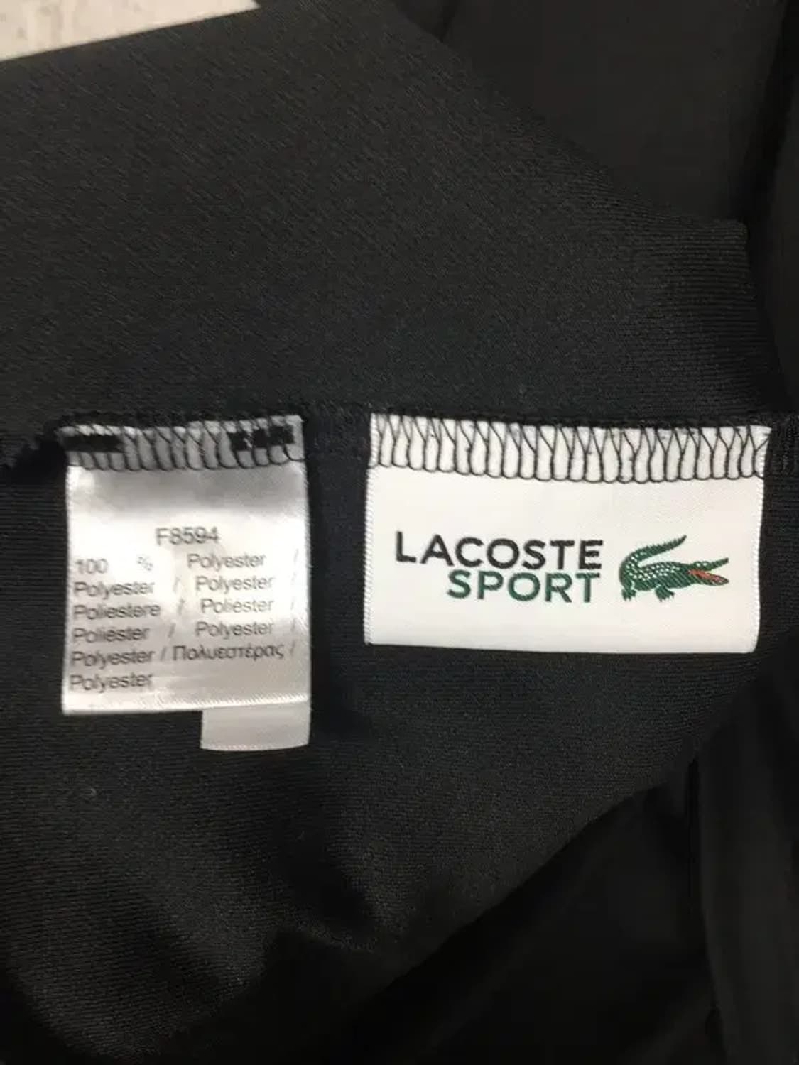 라코스테 스포츠 해외 클래식 폴로 카라티 블랙 XL 1000536 상품이미지10