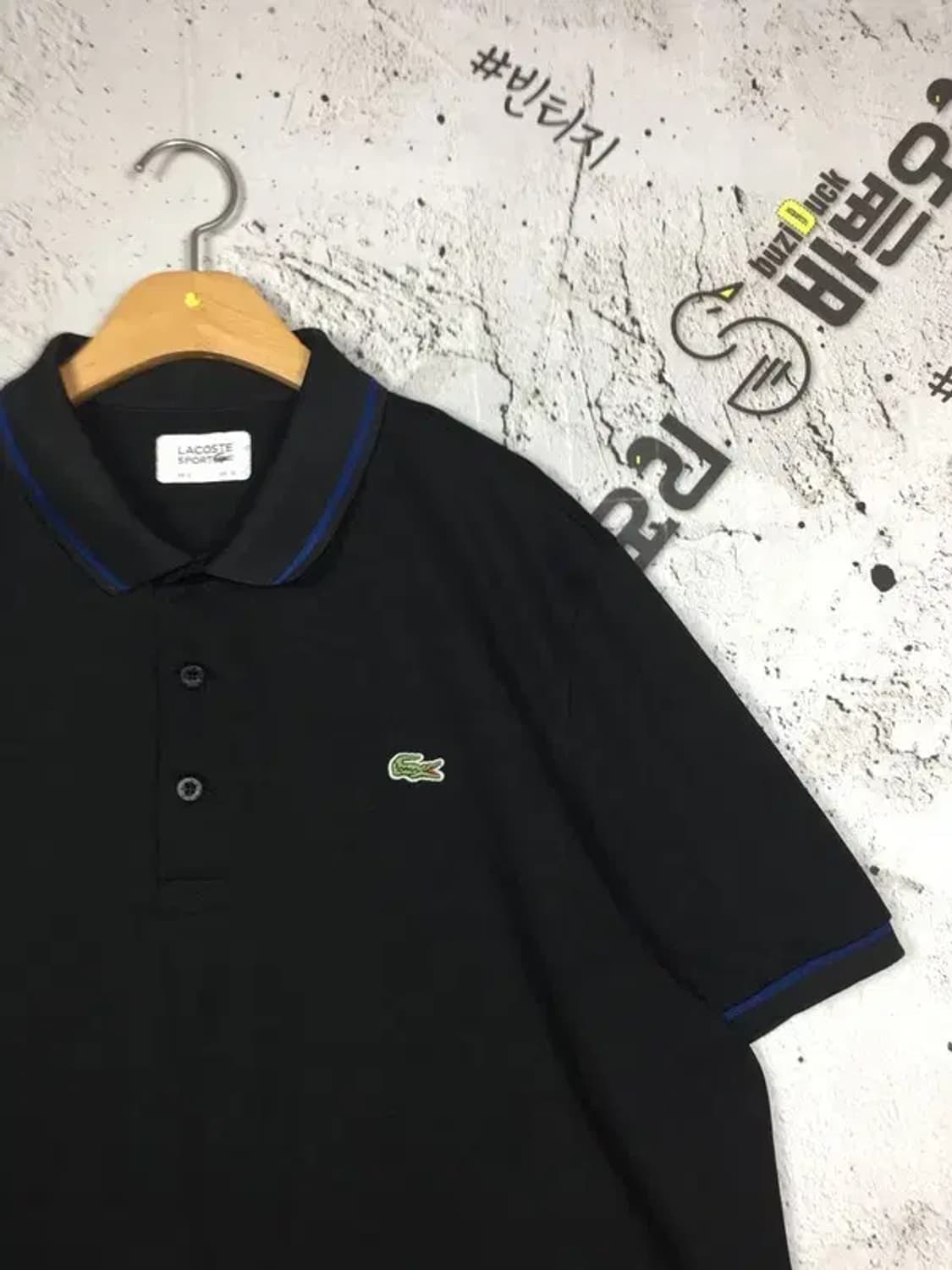 라코스테 스포츠 해외 클래식 폴로 카라티 블랙 XL 1000536 상품이미지6