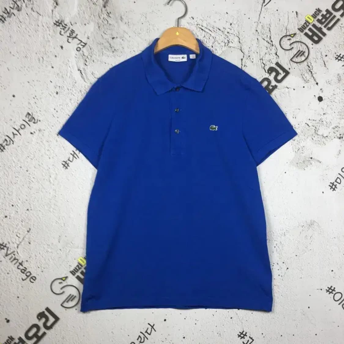 라코스테 슬림핏 PK 반팔 카라티 블루 M 1000537 상품이미지1