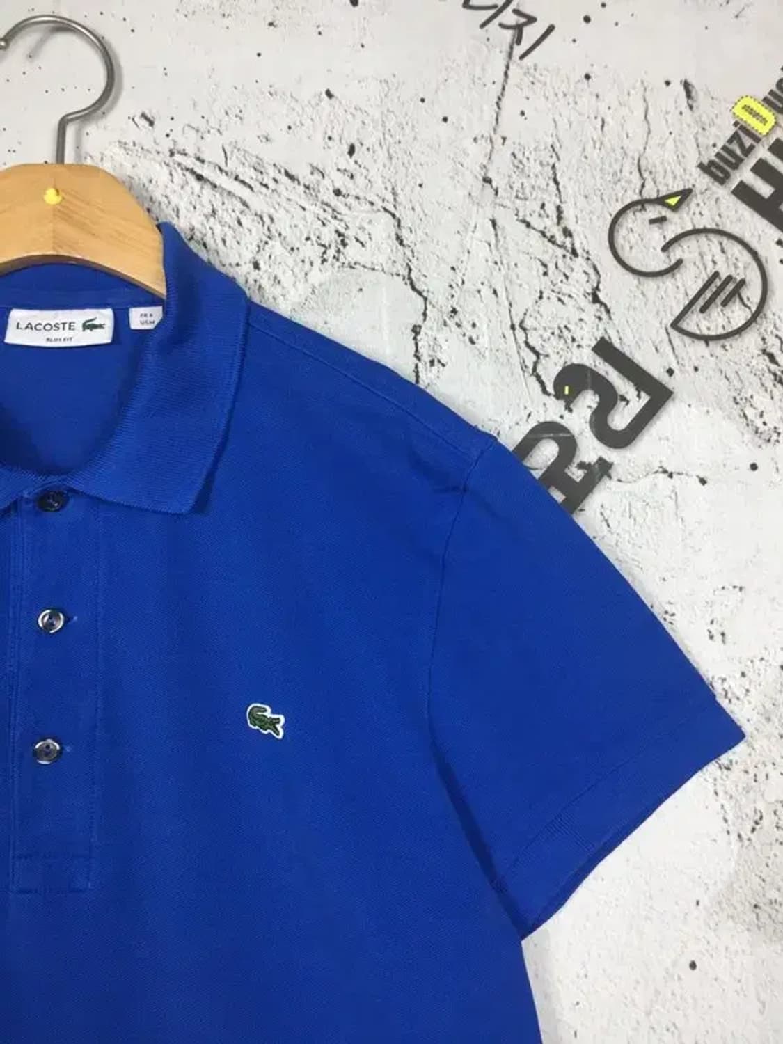 라코스테 슬림핏 PK 반팔 카라티 블루 M 1000537 상품이미지4