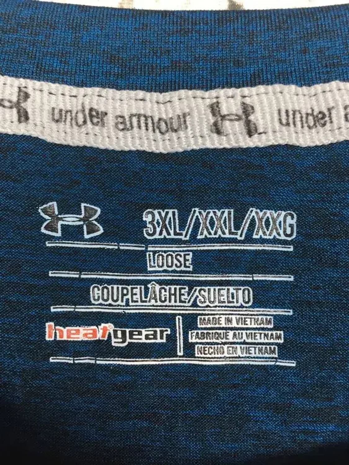 언더아머 트레이닝 벤트 반팔 티 네이비 3XL 1000542 상품이미지10