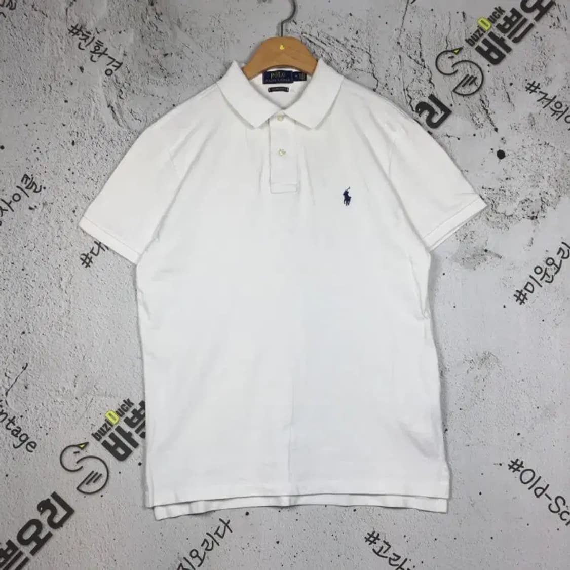 폴로랄프로렌 피케 반팔 카라티 화이트 M 1000543 상품이미지1