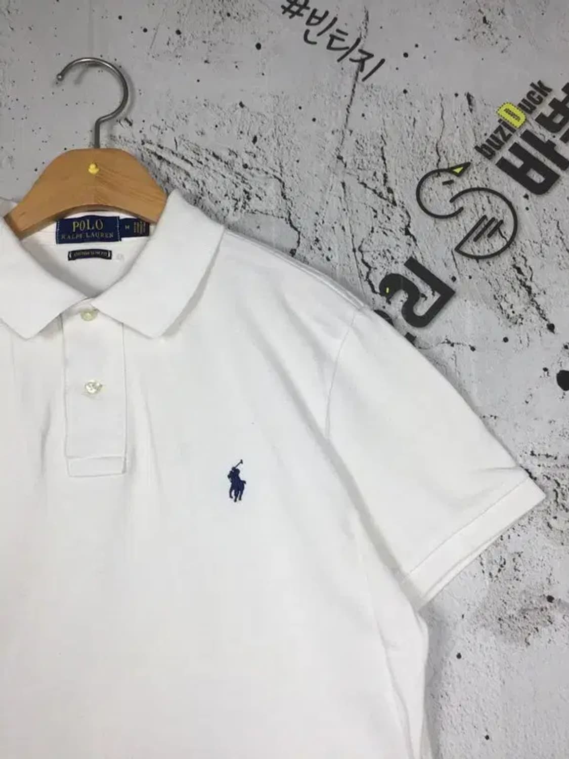 폴로랄프로렌 피케 반팔 카라티 화이트 M 1000543 상품이미지5