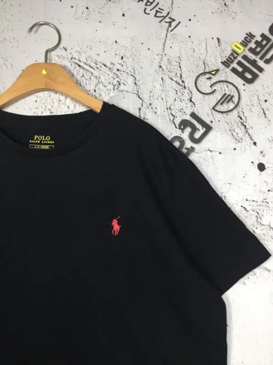 폴로 랄프로렌 베이직 라운드 반팔 티 블랙 L 1900549 상품이미지4