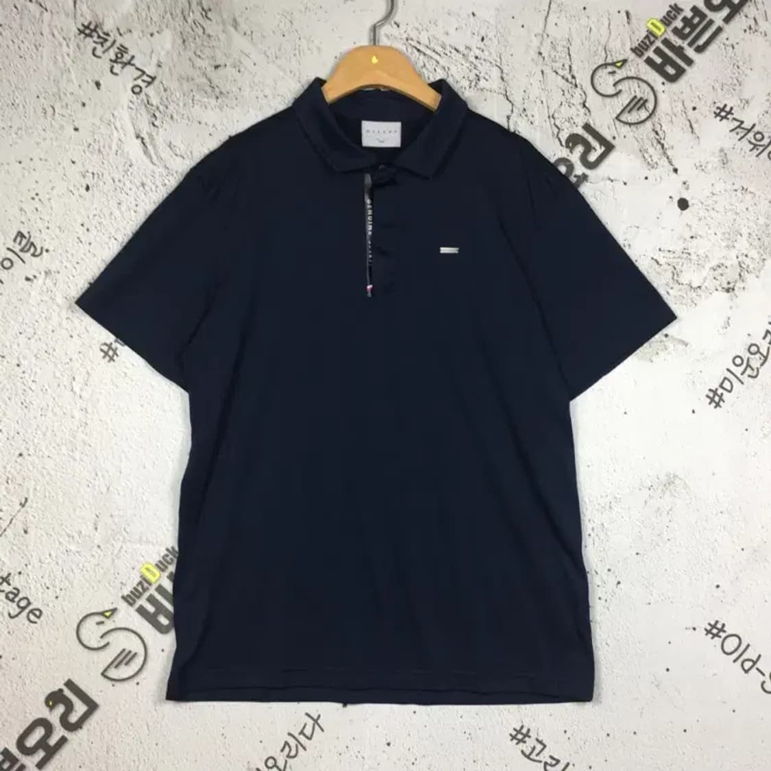 밀레 기능성 냉감 반팔 카라티 네이비 100 1900554 상품이미지1