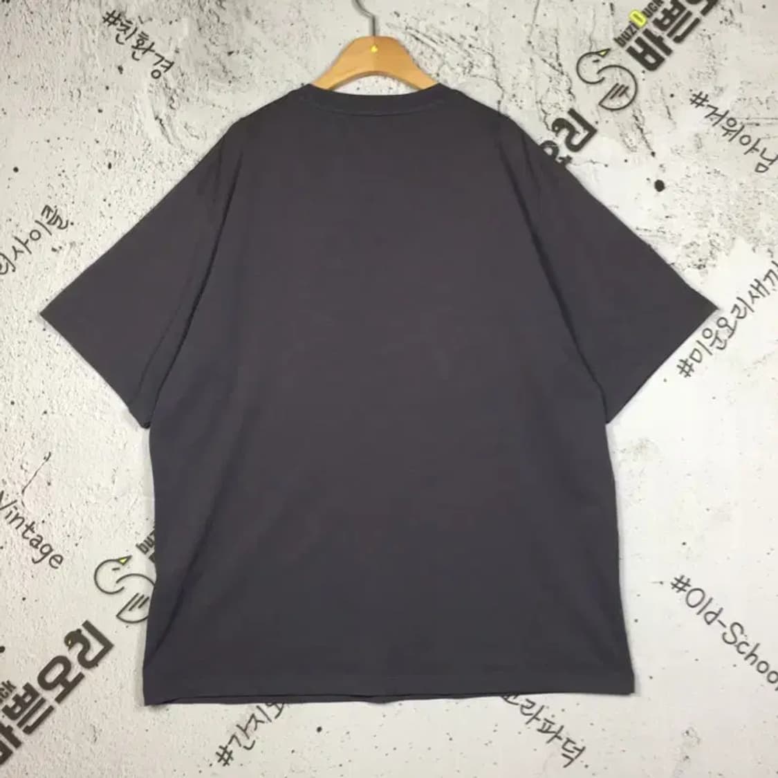 코오롱 스포츠 캠핑와펜 반팔 라운드 티셔츠 그레이 115 1900556 상품이미지2