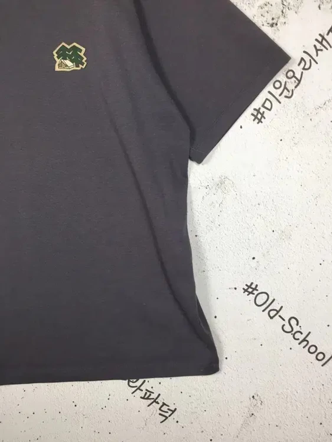 코오롱 스포츠 캠핑와펜 반팔 라운드 티셔츠 그레이 115 1900556 상품이미지5