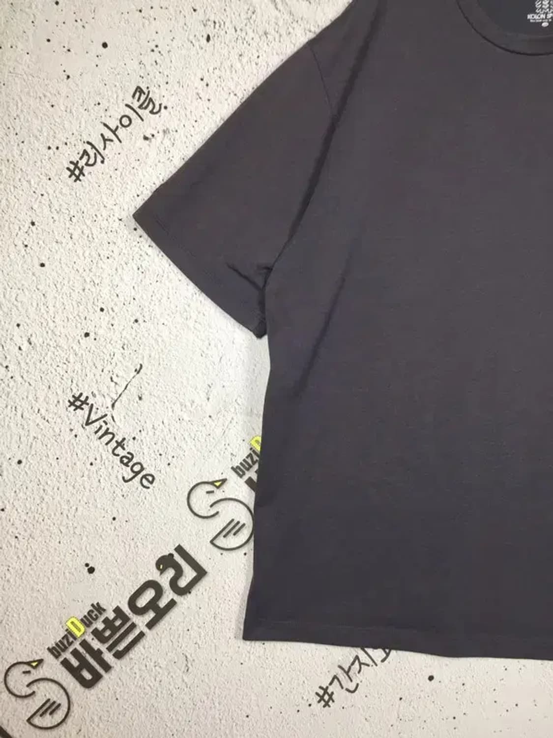 코오롱 스포츠 캠핑와펜 반팔 라운드 티셔츠 그레이 115 1900556 상품이미지7