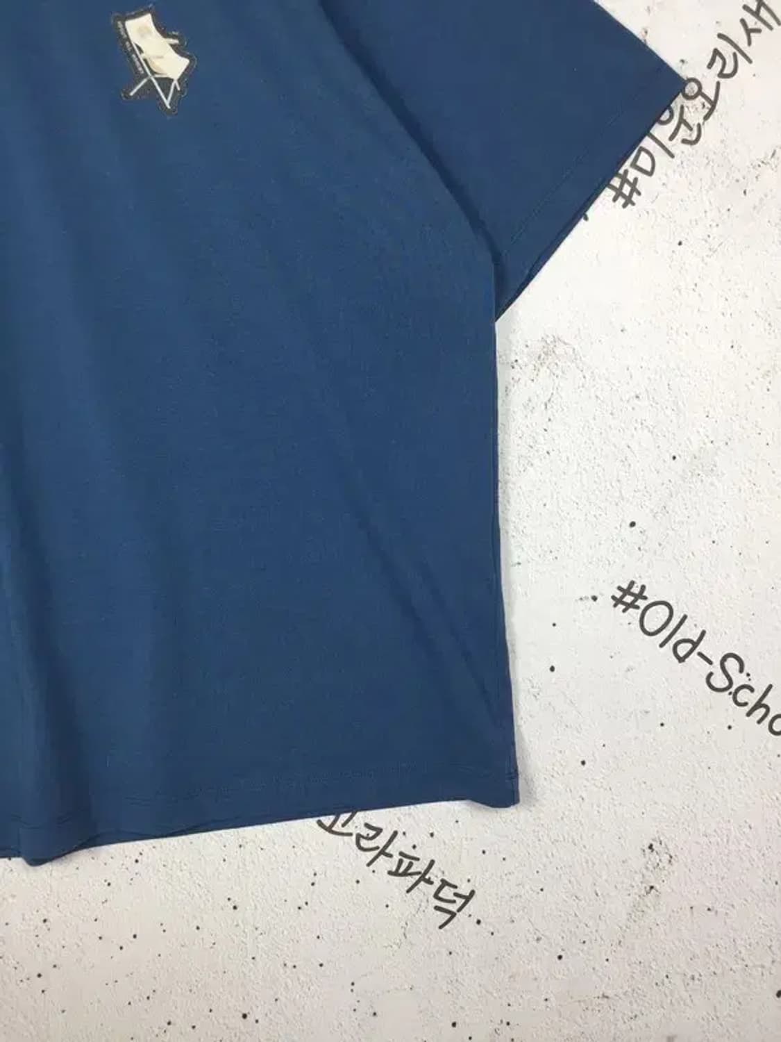 코오롱 스포츠 캠핑와펜 반팔 라운드 티셔츠 네이비 115 1900557 상품이미지7