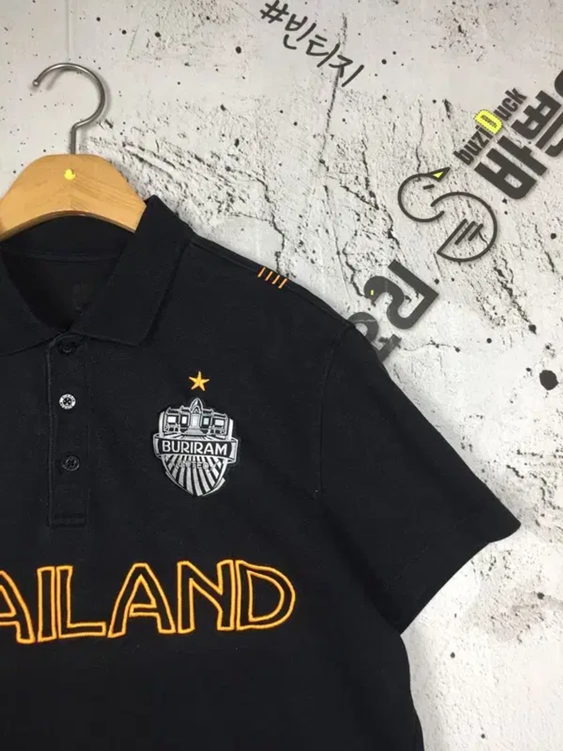 태국 축구 부리람 유나이티드 폴로 카라티 블랙 M 1900558 상품이미지4