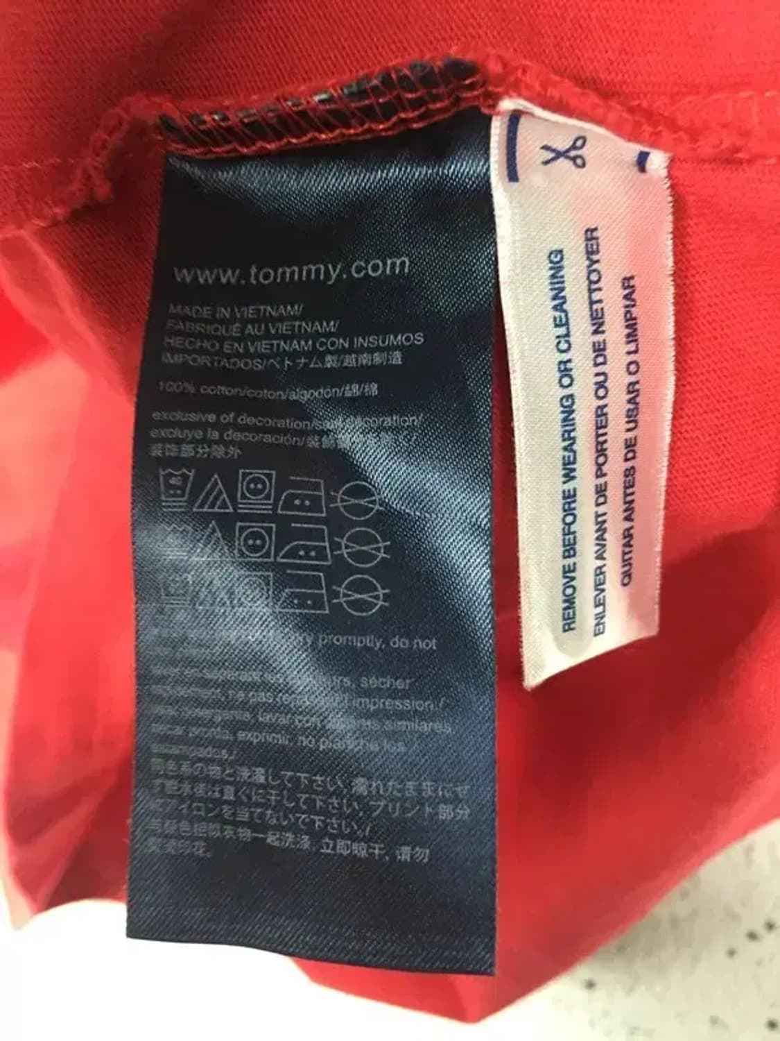 타미힐피거 플래그 빅로고 반팔 티셔츠 레드 M 1900560 상품이미지10