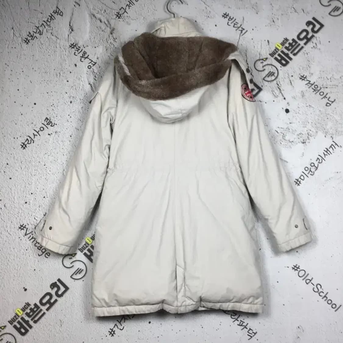 론즈데일 LONSDALE 여성 구스 패딩 점퍼 크림 M 3400244 상품이미지2