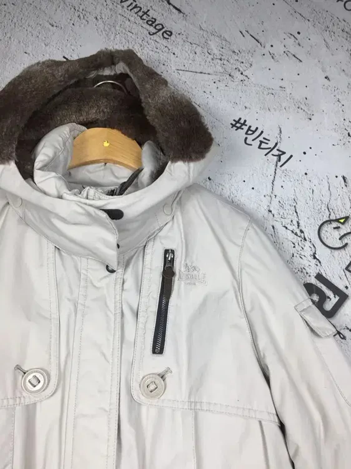 론즈데일 LONSDALE 여성 구스 패딩 점퍼 크림 M 3400244 상품이미지4