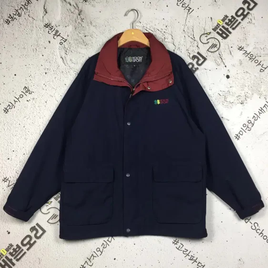 코오롱 고어텍스 올드스쿨 빈티지 자켓 네이비 90 3200110 상품이미지1