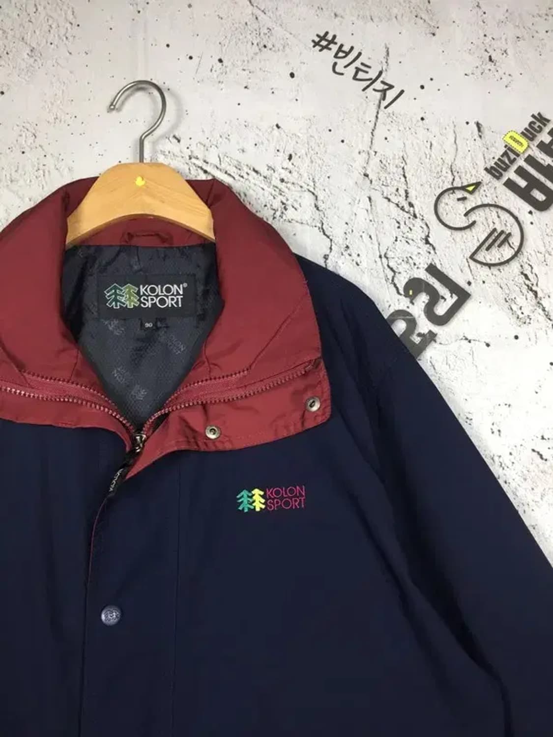 코오롱 고어텍스 올드스쿨 빈티지 자켓 네이비 90 3200110 상품이미지4