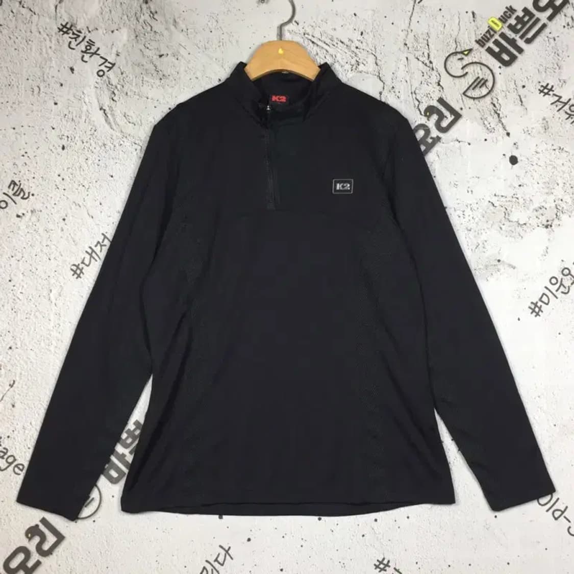 케이투 K2 기능성 하프집업 등산 긴팔 티 블랙 105 2100182 상품이미지1