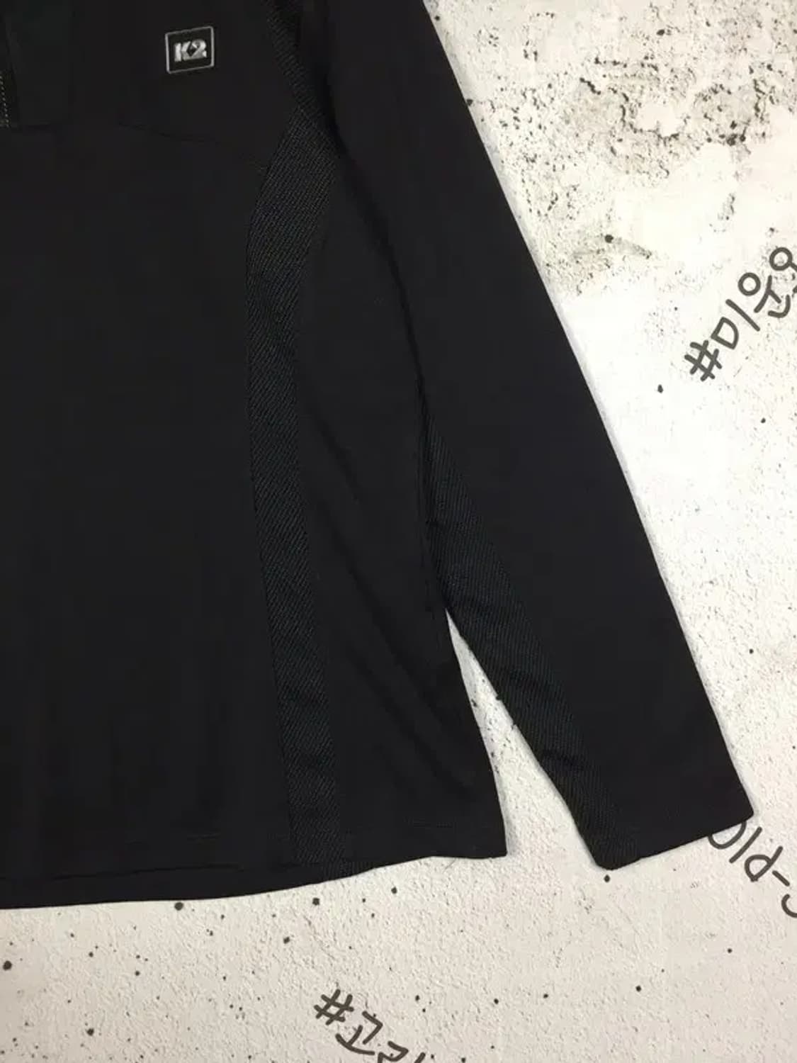 케이투 K2 기능성 하프집업 등산 긴팔 티 블랙 105 2100182 상품이미지6