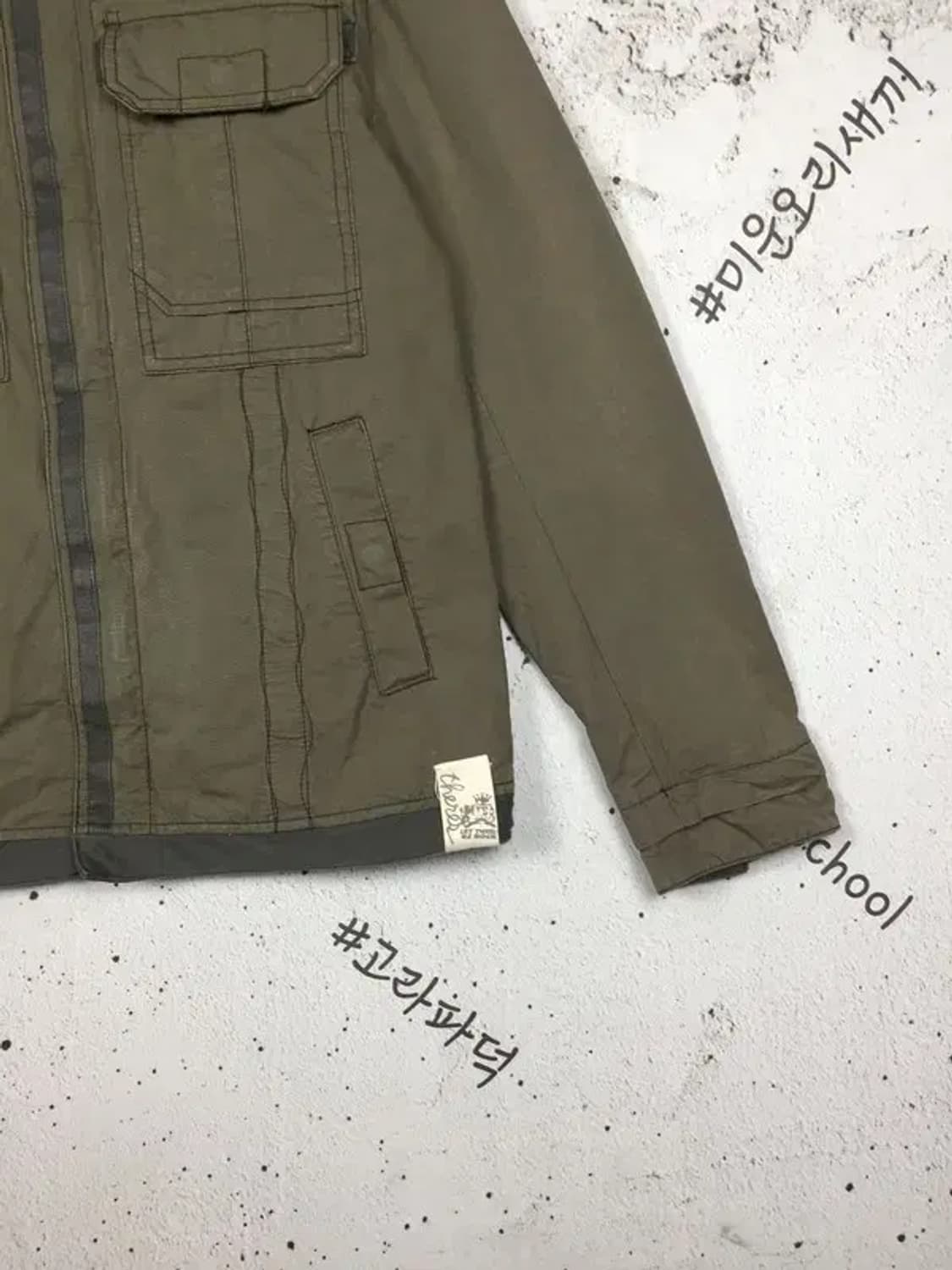 데어스 THERE'S 여성 빈티지 워크자켓  카키 L 3200113 상품이미지6