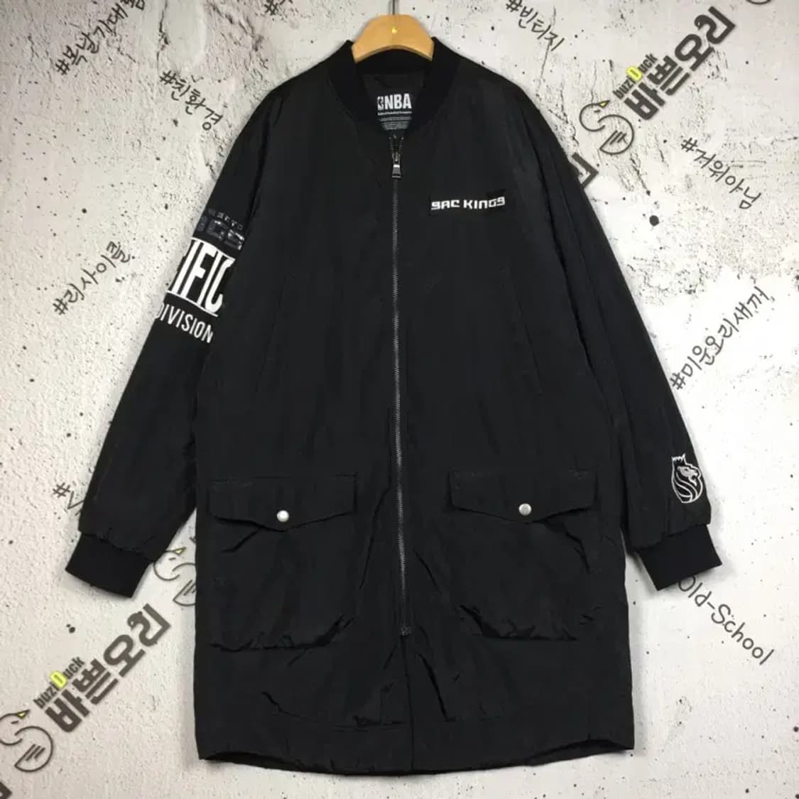 엔비에이 NBA 세크라멘토 킹스 롱자켓 블랙 L 3400243 상품이미지1