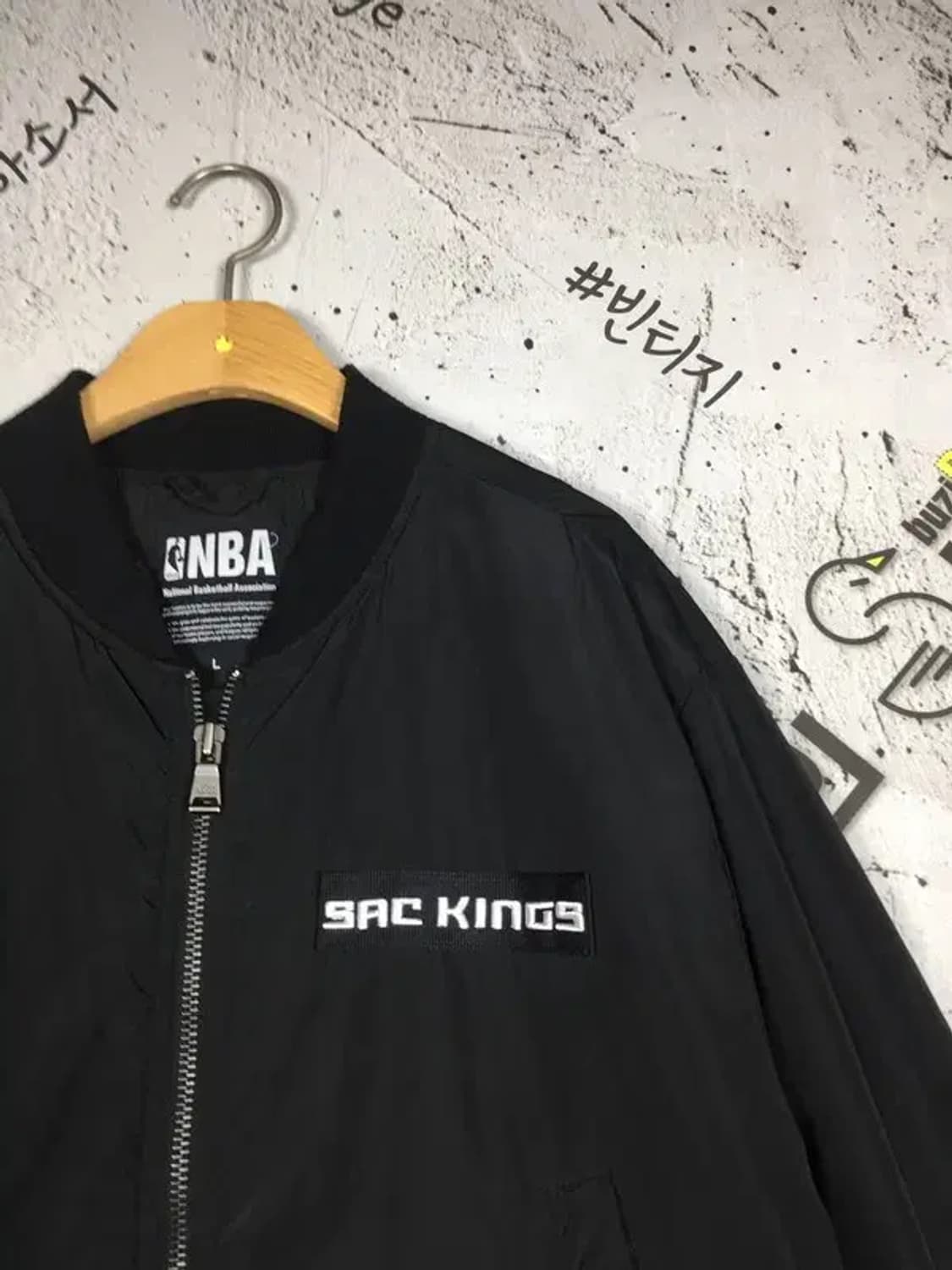 엔비에이 NBA 세크라멘토 킹스 롱자켓 블랙 L 3400243 상품이미지4