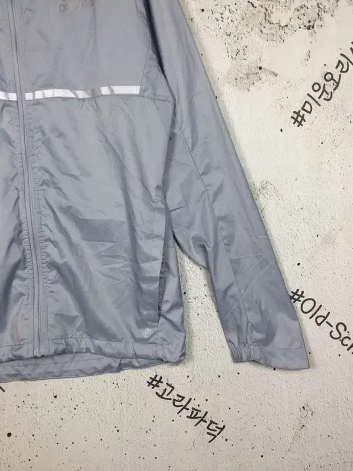 아디다스 여성 후디드 런닝 바람막이 자켓 실버 S 3800232 상품이미지6