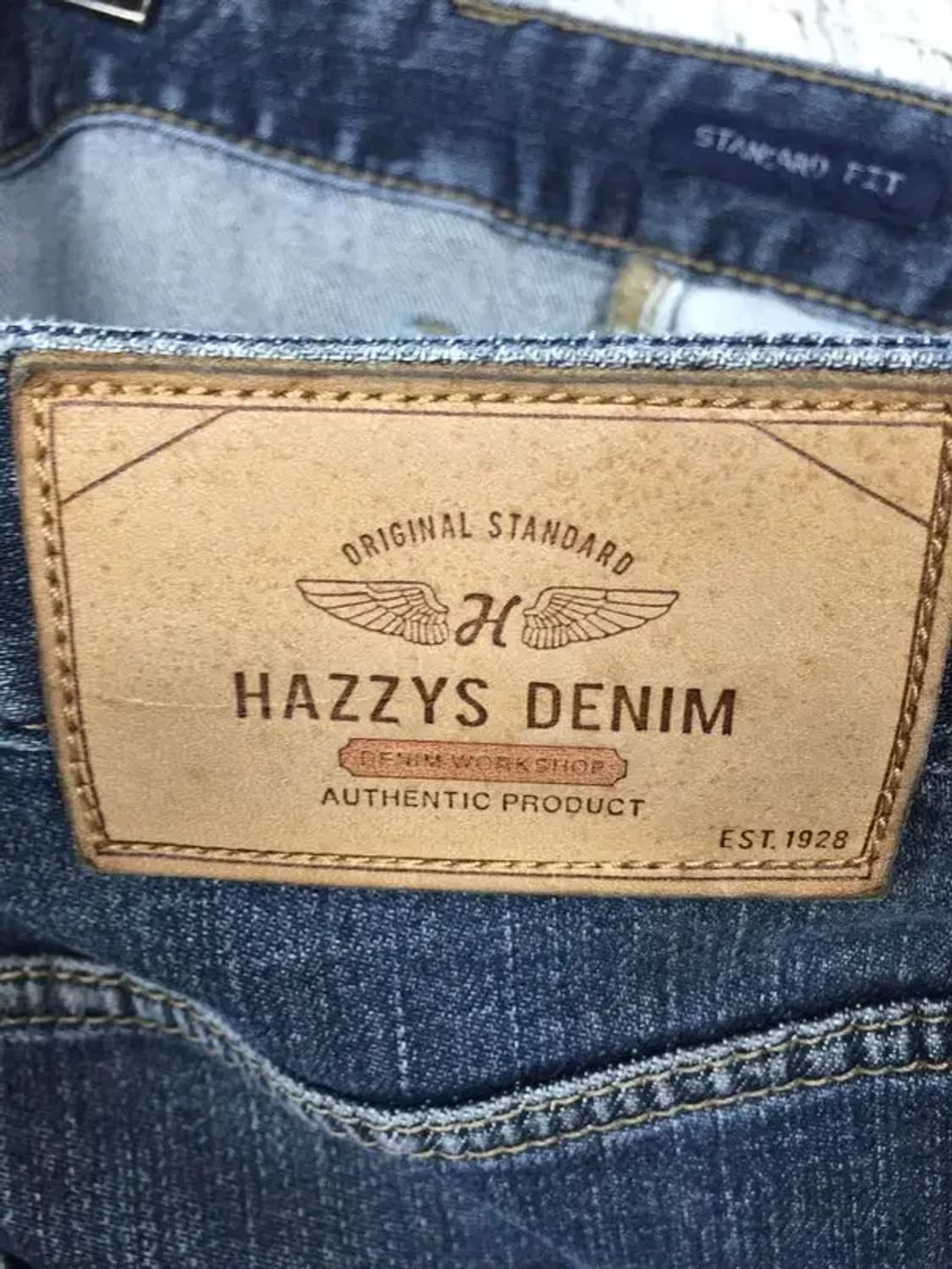 헤지스 스판 데님 스탠다드핏 청바지 진청 32 4100101 상품이미지10