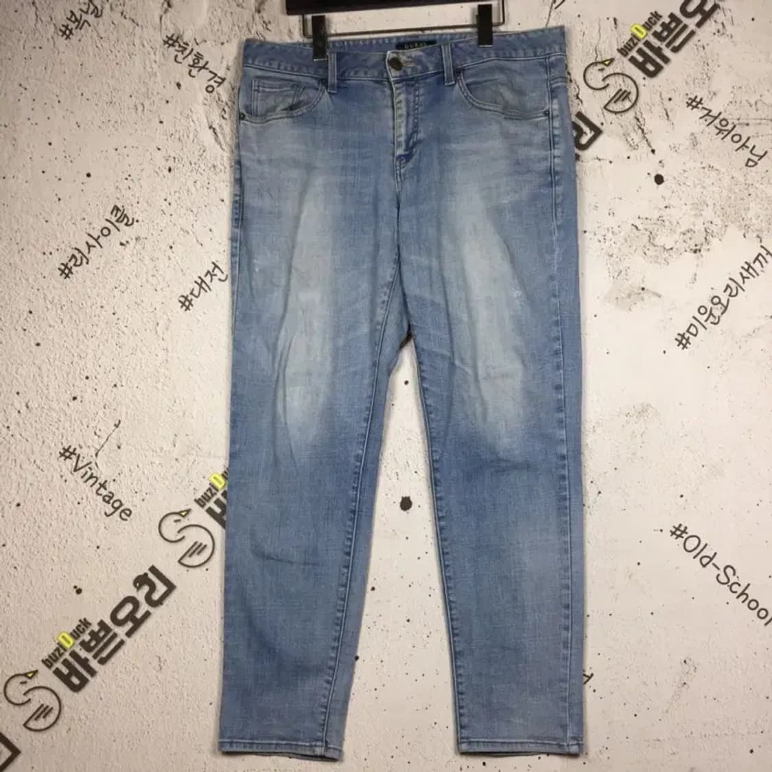 게스 스판 데님 청바지 연청 33 4100102 상품이미지1