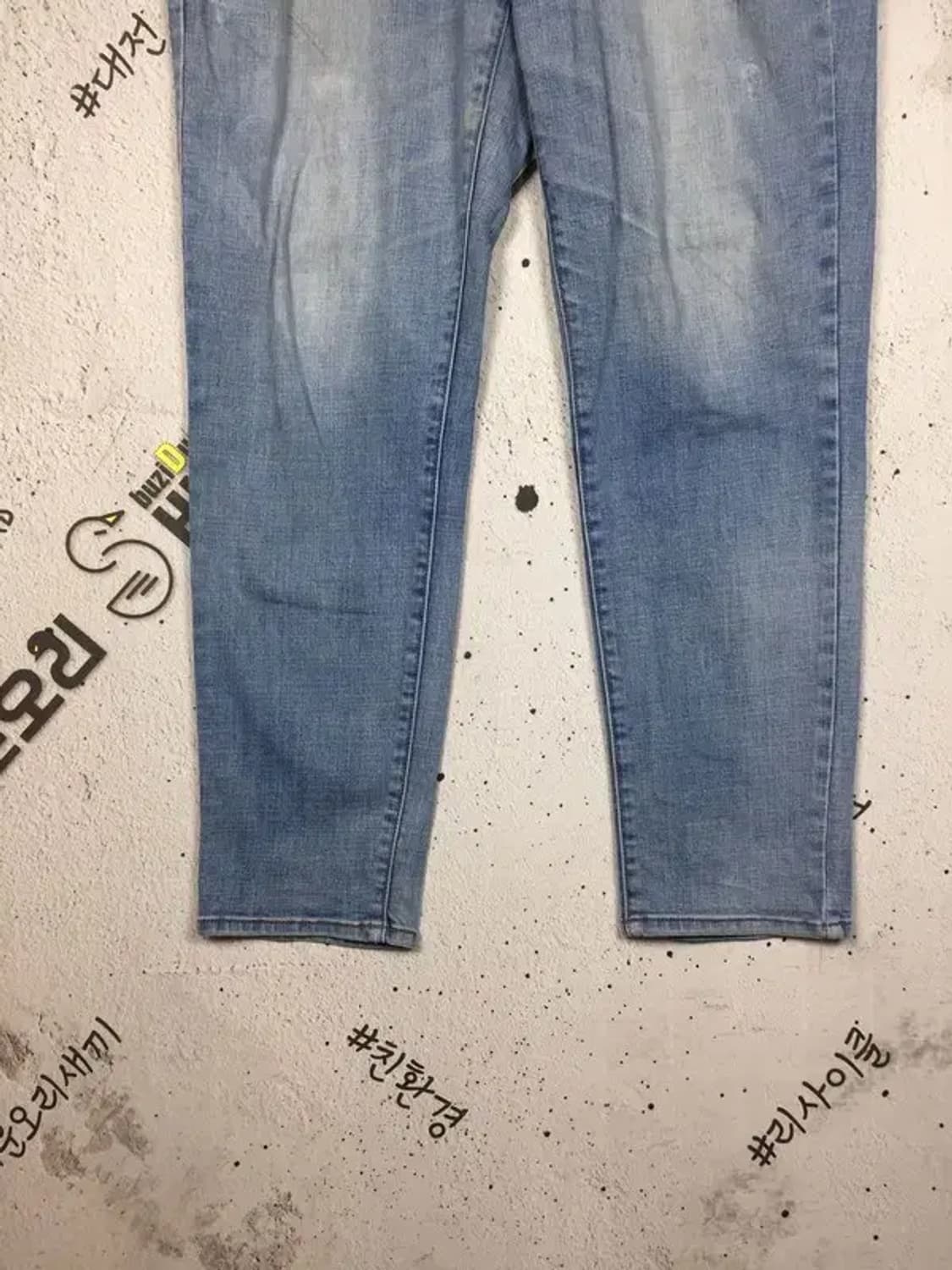 게스 스판 데님 청바지 연청 33 4100102 상품이미지6