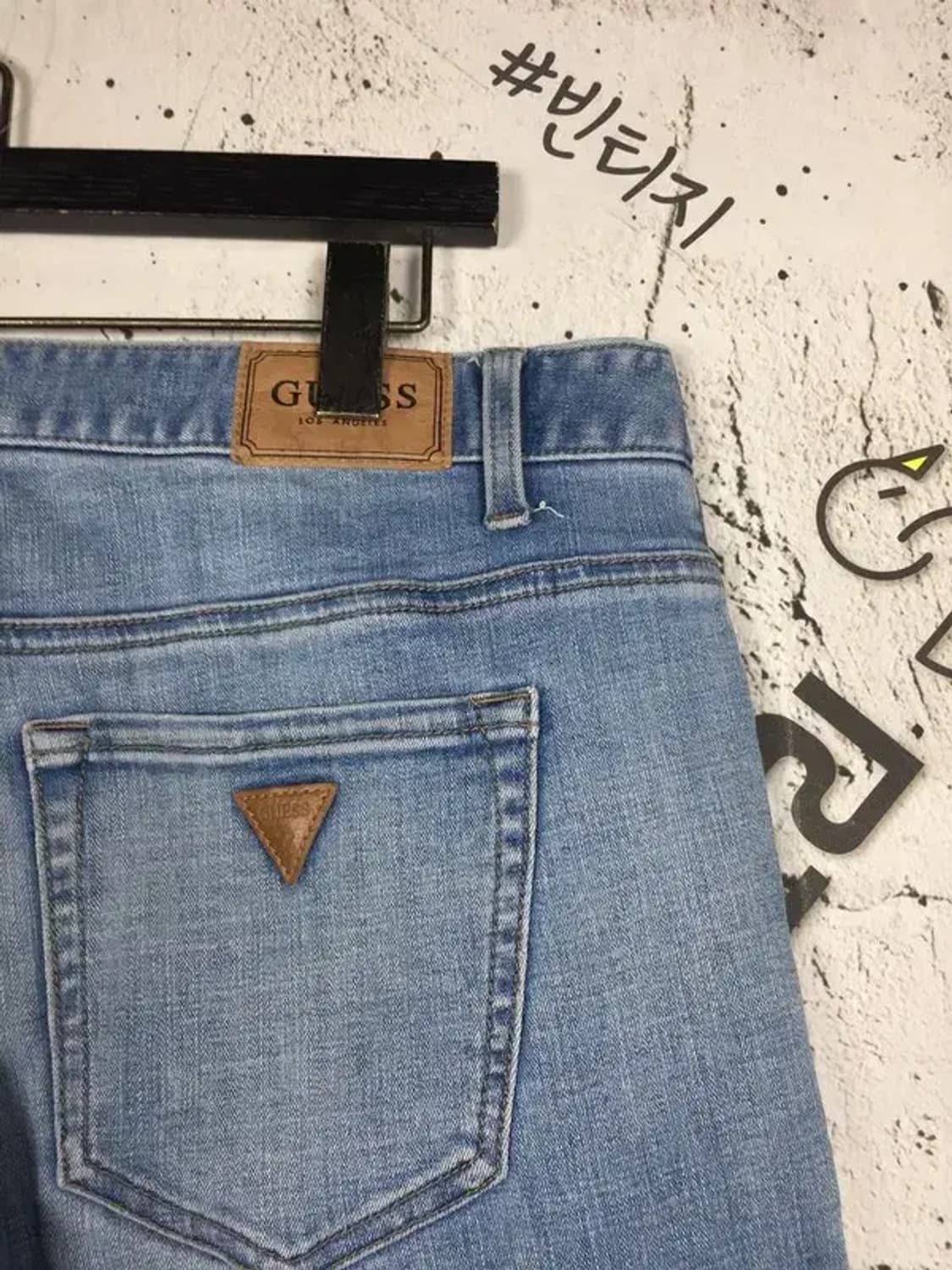 게스 스판 데님 청바지 연청 33 4100102 상품이미지8