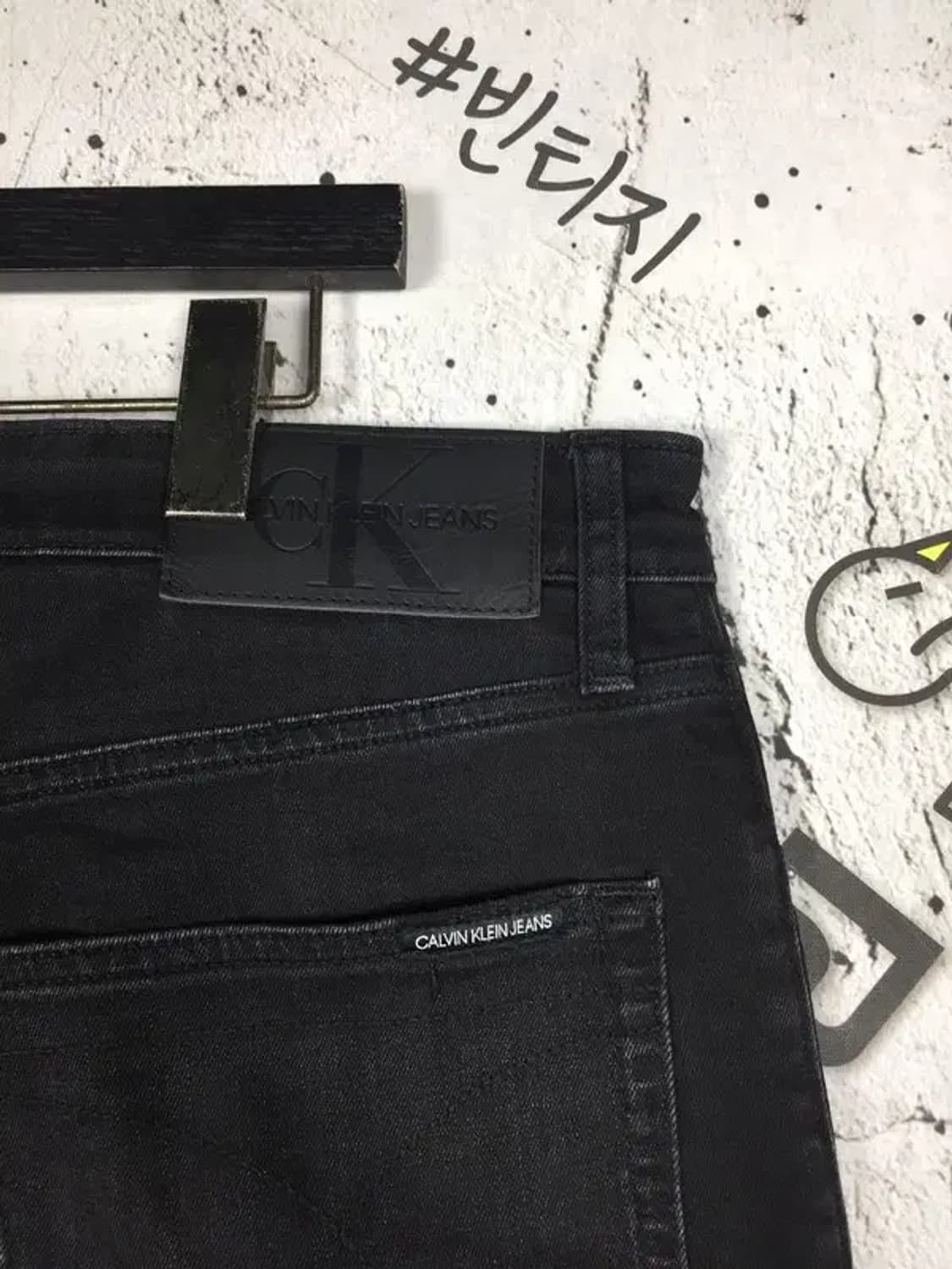 캘빈클라인 스판 데님 청바지 흑청 W36 x L32 4100103 상품이미지7