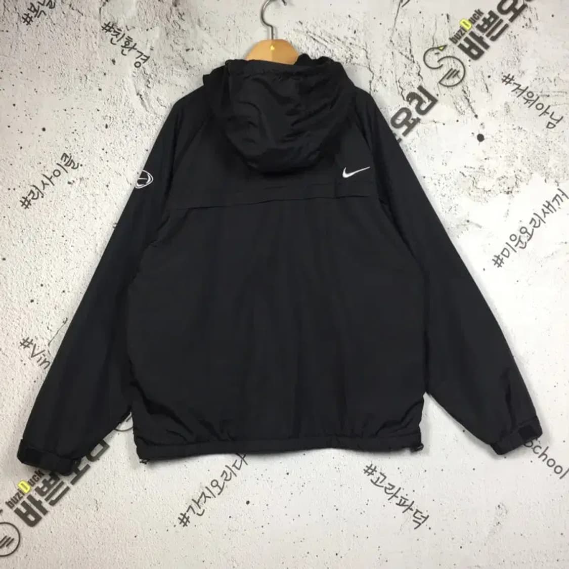 나이키 스우시 후드 바람막이 자켓 블랙 L 3800231 상품이미지2